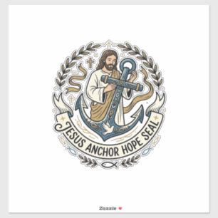 Jesus Anker Hoffnung Siegel Jesus Anker Hoffnung S Aufkleber