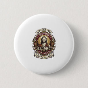 Jesus Antiquitäten Erbstück Grafik T-Shirt Christl Button