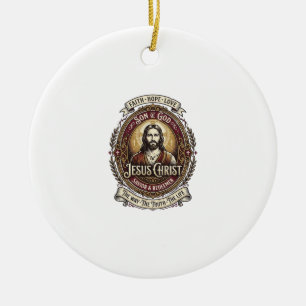 Jesus Antiquitäten Erbstück Grafik T-Shirt Christl Keramik Ornament