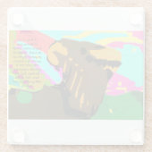 Jesus Antwort Glasuntersetzer (Rückseite)