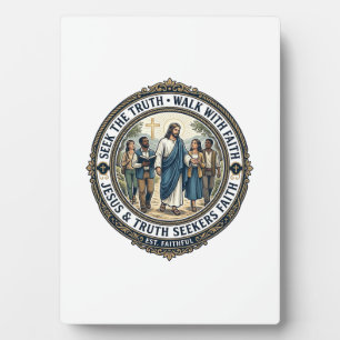 Jesus-Apologetik-Theologie-Nerd-Shirt auf Glauben Fotoplatte