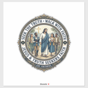 Jesus Apologetik Theologie Nerd-Shirt Glaube  Aufkleber
