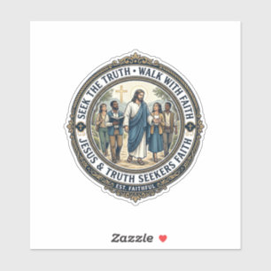 Jesus Apologetik Theologie Nerd-Shirt Glaube Aufkleber