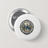 Jesus Apologetik Theologie Nerd-Shirt Glaube Button (Vorne & Hinten)