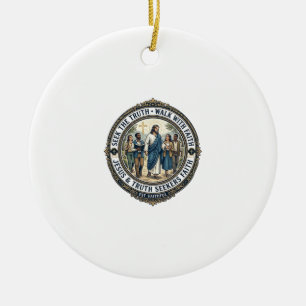 Jesus Apologetik Theologie Nerd-Shirt Glaube  Keramik Ornament
