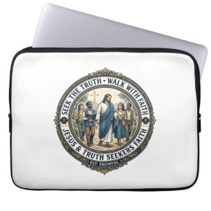 Jesus Apologetik Theologie Nerd-Shirt Glaube Laptopschutzhülle