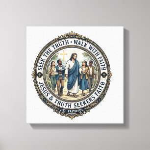 Jesus Apologetik Theologie Nerd-Shirt Glaube  Leinwanddruck