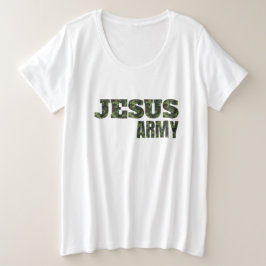 Jesus Army Große Größe T-Shirt