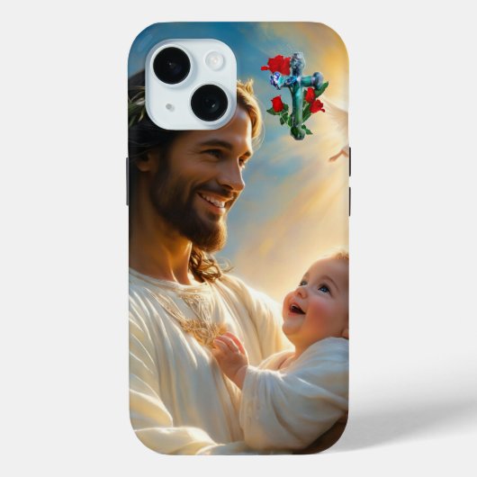 Jesus Art Case-Mate iPhone Hülle (Rückseite)