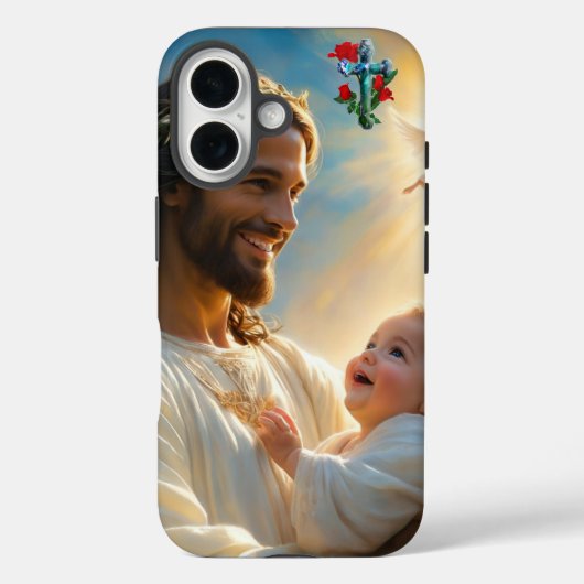 Jesus Art Case-Mate iPhone Hülle (Rückseite)