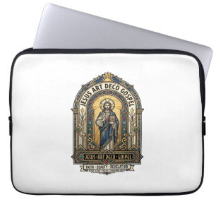 Jesus Art Deco Gospel Jesus Art Deco Christlicher  Laptopschutzhülle