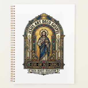 Jesus Art Deco Gospel Jesus Art Deco Christlicher  Planer