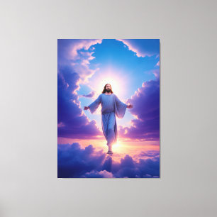 Jesus Art   Gott segnen Leinwanddruck