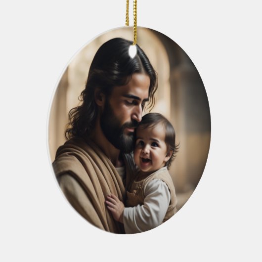 Jesus Art Keramik Ornament (Rechts)