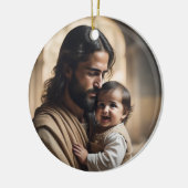 Jesus Art Keramik Ornament (Links)