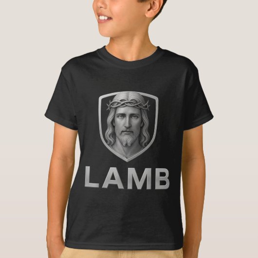 Jesus As The Lamb Iconic Christian Image  T-Shirt (Vorderseite)