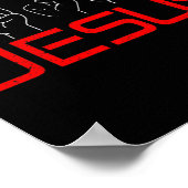 Jesus ASL American Sign Language Christlich Deaf A Poster (Ecke)