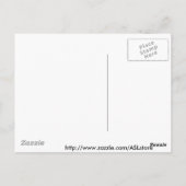 JESUS ASL FINGER SPELLED SIGN FARBEN POSTKARTE (Rückseite)