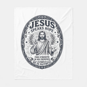 Jesus ASL gehörlose Gemeinschaft Inklusion Shirt C Fleecedecke