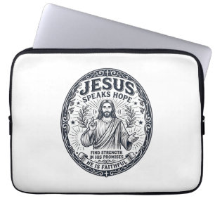 Jesus ASL gehörlose Gemeinschaft Inklusion Shirt C Laptopschutzhülle