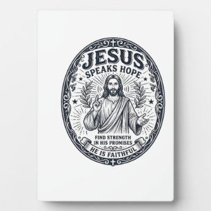 Jesus ASL Gehörlosengemeinschaft Inklusions-Shirt Fotoplatte