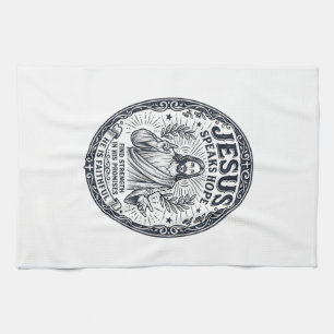 Jesus ASL Gehörlosengemeinschaft Inklusions-Shirt Geschirrtuch