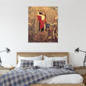 Jesus auf Auferstehungsband im Vatikan Leinwanddruck (Insitu (Schlafzimmer))