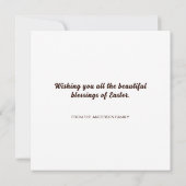 Jesus auf dem Christlichen Kreuzweg Feiertagskarte (Rückseite)