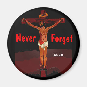 Jesus auf dem Cross Bible Zitat Magnet