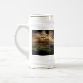 JESUS AUF DEM CROSS BIERGLAS (Links)
