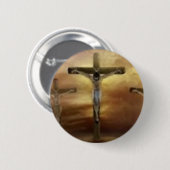JESUS AUF DEM CROSS BUTTON (Vorne & Hinten)