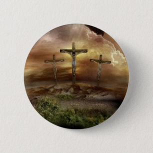 JESUS AUF DEM CROSS BUTTON
