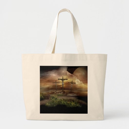 JESUS AUF DEM CROSS JUMBO STOFFBEUTEL (Vorne)
