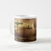 JESUS AUF DEM CROSS KAFFEETASSE (Vorderseite Links)
