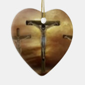 JESUS AUF DEM CROSS KERAMIKORNAMENT (Rechts)