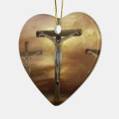 JESUS AUF DEM CROSS KERAMIKORNAMENT (Links)