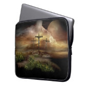 JESUS AUF DEM CROSS LAPTOPSCHUTZHÜLLE (Vorderseite Links)