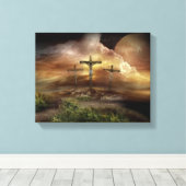 JESUS AUF DEM CROSS LEINWANDDRUCK (Insitu (Holzboden))