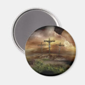 JESUS AUF DEM CROSS MAGNET (Vorderseite/Rückseite)