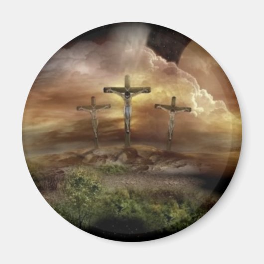 JESUS AUF DEM CROSS MAGNET (Vorne)