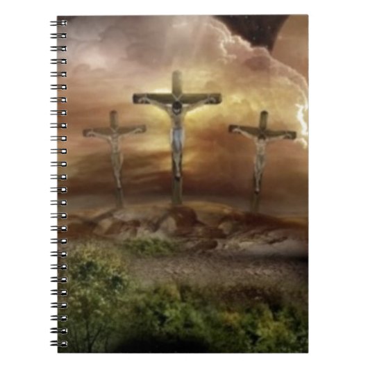 JESUS AUF DEM CROSS NOTIZBLOCK (Vorderseite)