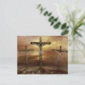 JESUS AUF DEM CROSS POSTKARTE (Stehend Vorderseite)