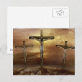 JESUS AUF DEM CROSS POSTKARTE (Vorne/Hinten)