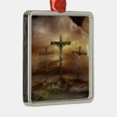 JESUS AUF DEM CROSS SILBERNES ORNAMENT (Rechts)