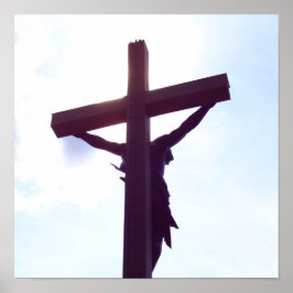 Jesus auf dem Kreuz Poster
