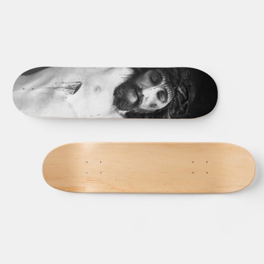 Jesus auf dem Kreuz Skateboard (Horizontal)