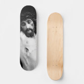 Jesus auf dem Kreuz Skateboard (Vorderseite)