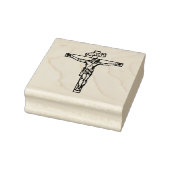 Jesus auf dem Kreuzkreuz Religiös Katholisch Gummistempel (Stempel)