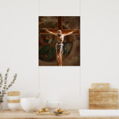 Jesus auf dem Kreuzplakat Poster (Küche)