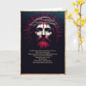 Jesus - Auf dem Ring der Kapelle Bell Karte (Gelbe Blume)